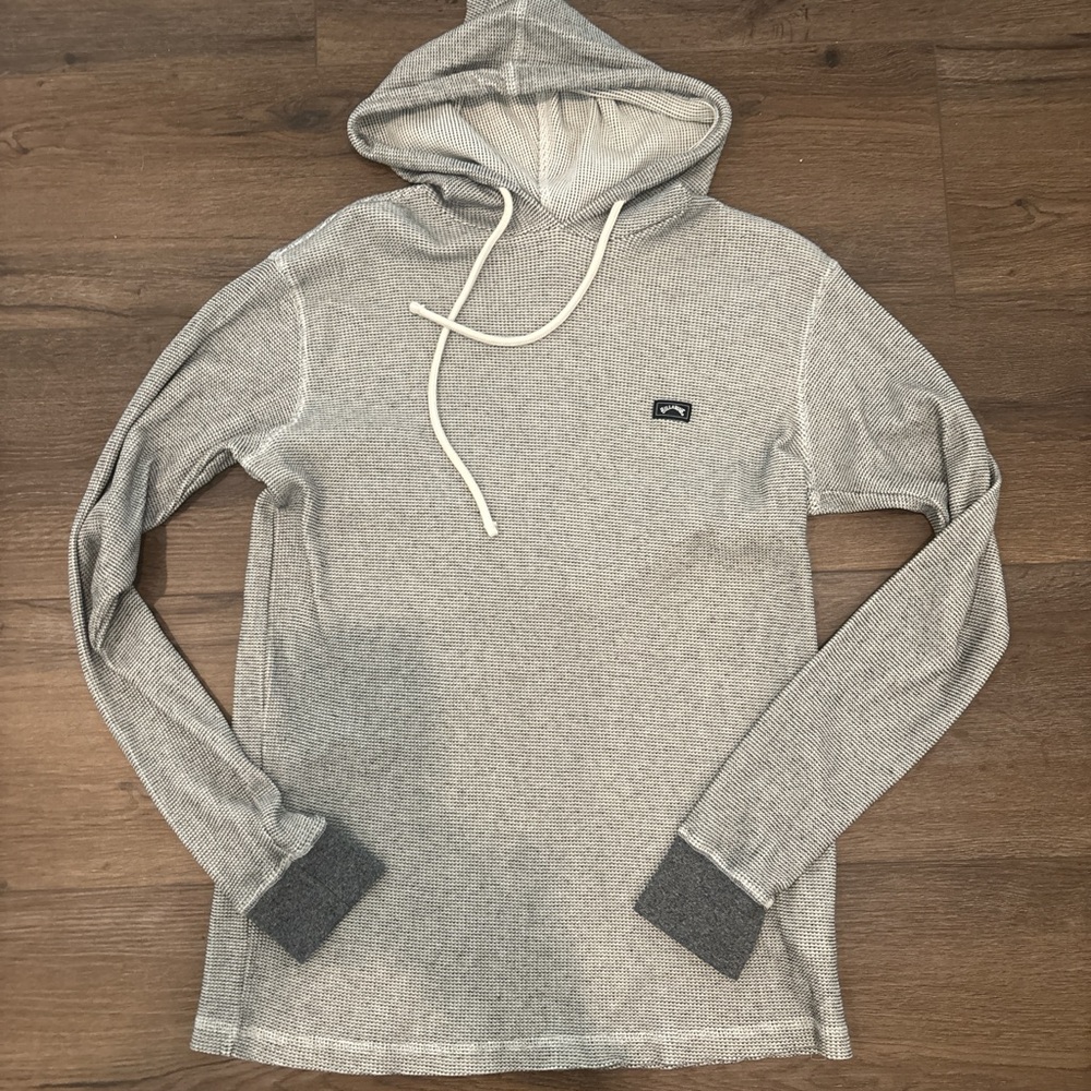 Billabong Light Gray Hooded Sweatshirt